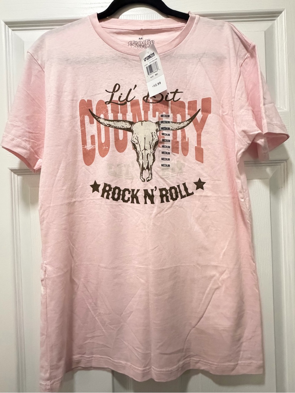Lil' Country Rock N' Roll Pink Graphic Tee